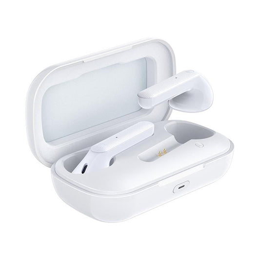White TWS-18 True Wireless Stereo Bluetooth 5.0 Earphones – TWS Earbuds with Charging Case
