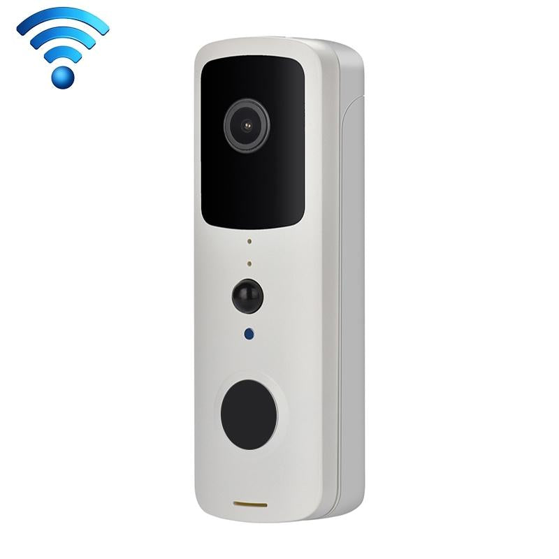Smart WiFi Video Doorbell – White | Two-Way Intercom, Motion Detection & Night Vision