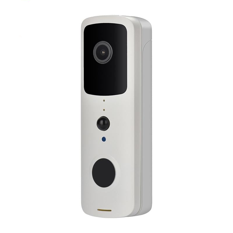 Smart WiFi Video Doorbell – White | Two-Way Intercom, Motion Detection & Night Vision