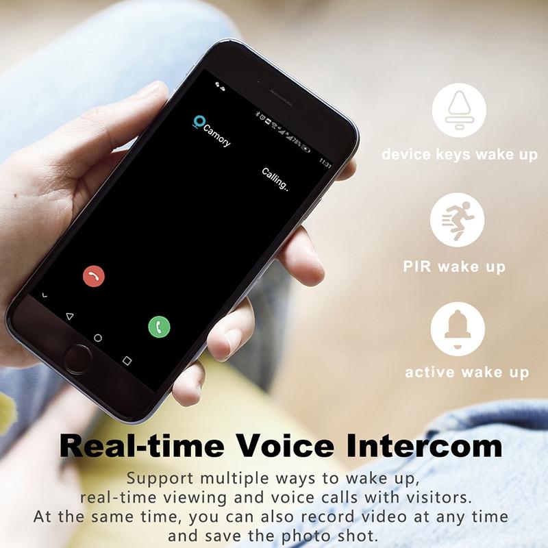 Smart WiFi Video Doorbell – White | Two-Way Intercom, Motion Detection & Night Vision