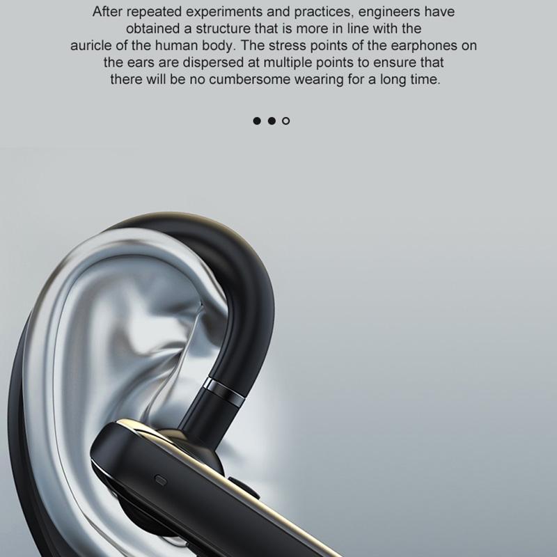 880 Ear-Mounted Wireless Bluetooth Earphone with Noise Reduction – Blue, Hands-Free