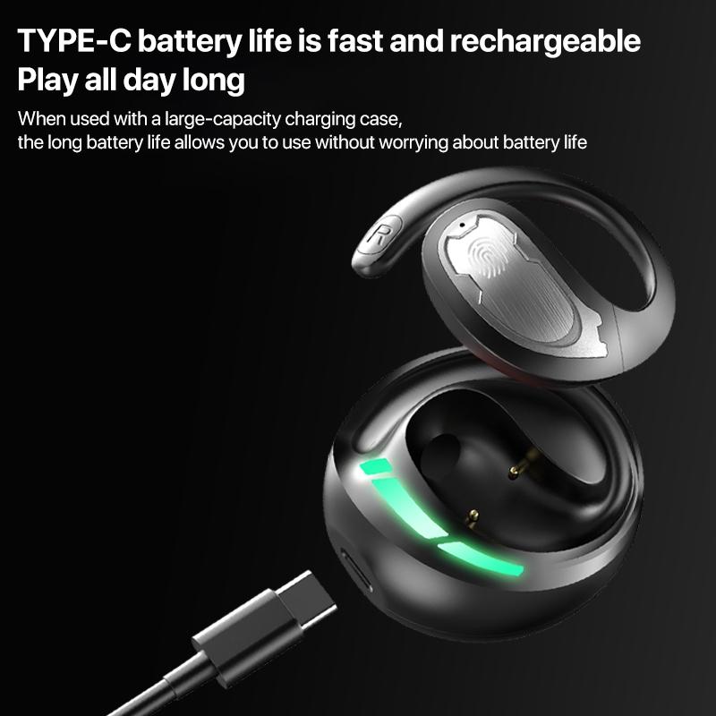 Wireless Bluetooth Earphones – Mechanical Planet Ear-Mounted Design, Hi-Fi Sound, Black