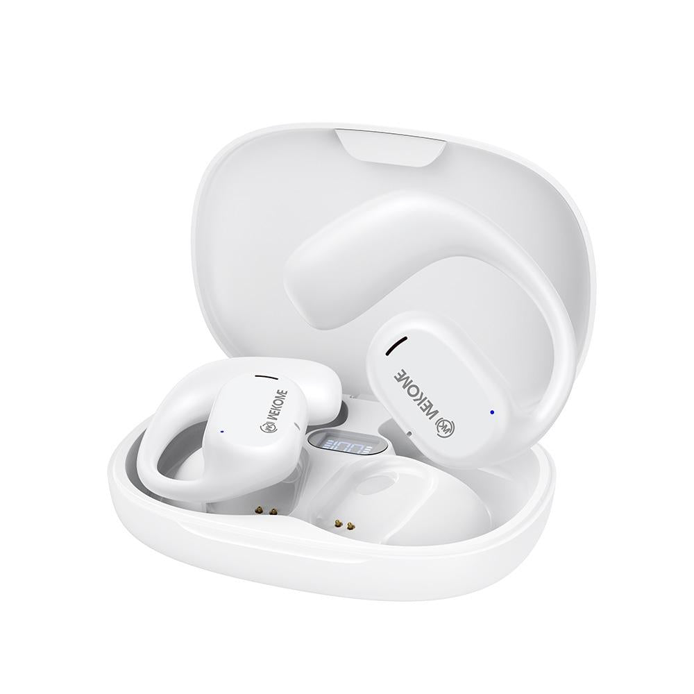 Wireless Bluetooth Earphone - Wk Va15 Air Conduction - Ear Hanging - White