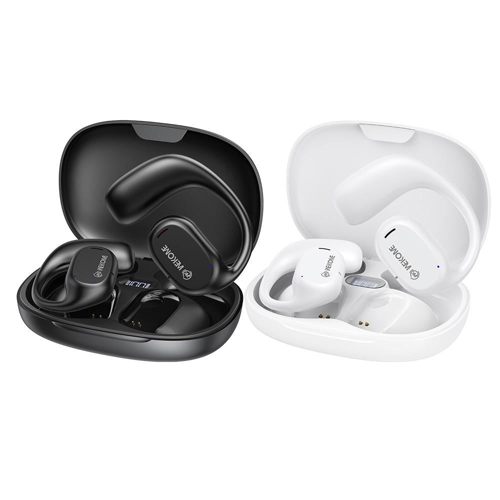 Wireless Bluetooth Earphone - Wk Va15 Air Conduction - Ear Hanging - White