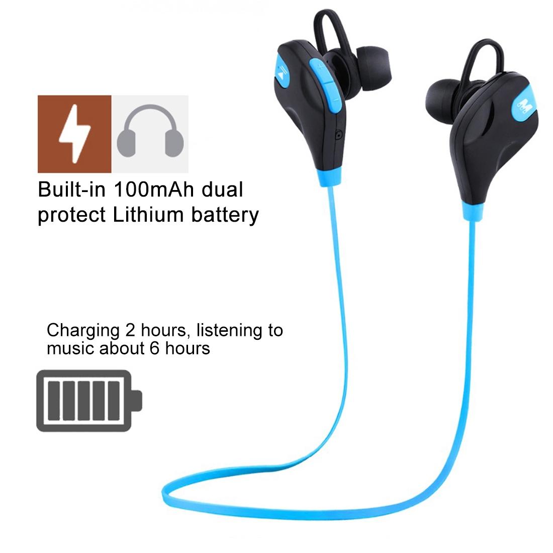 Black Wireless Bluetooth Earphones with Mic & Control – M8 Model | Wireless Headphones