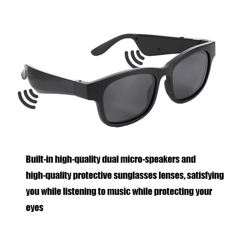 Bluetooth Smart Sunglasses with A12 Chip – Stylish Audio Glasses for Music & Calls – Black