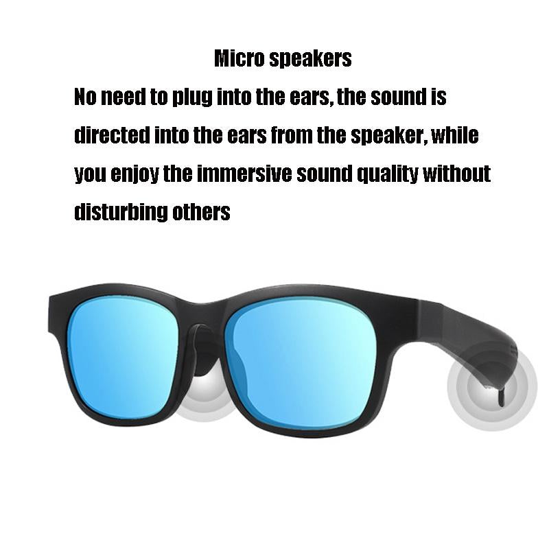 Bluetooth Smart Sunglasses with A12 Chip – Stylish Audio Glasses for Music & Calls – Black