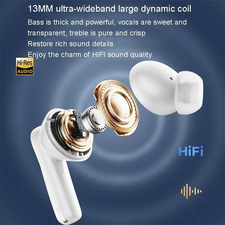 Wireless Bluetooth Earphones with Dual Noise Cancellation – Hi-Fi Sound & Clear Calls – Black