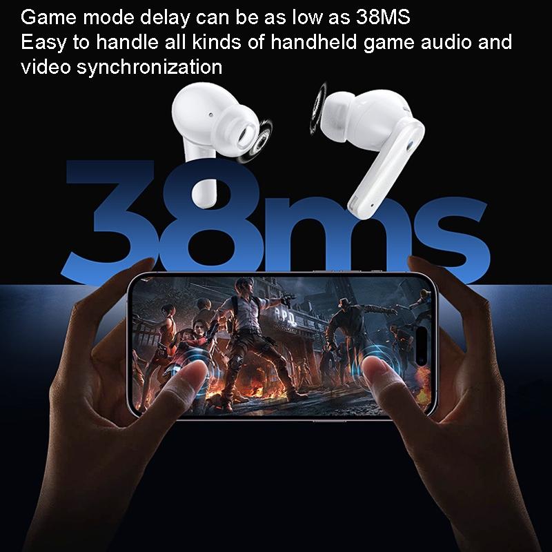 Wireless Bluetooth Earphones with Dual Noise Cancellation – Hi-Fi Sound & Clear Calls – Black
