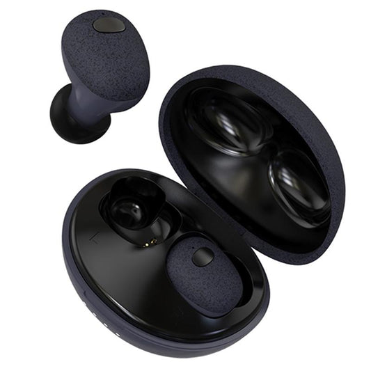 Wireless Bluetooth Earphones – 5D Stereo Sound, Magnetic Charging Box, In-Ear Design – Black