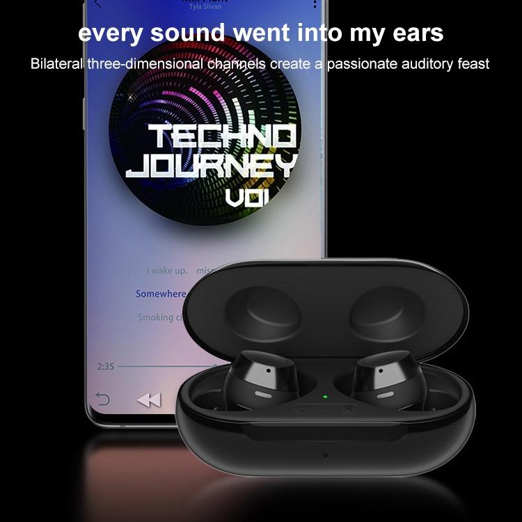 Portable Wireless Bluetooth Earphones – Black, R175 Model, TBD0548658301B, Compact & High-Quality Sound