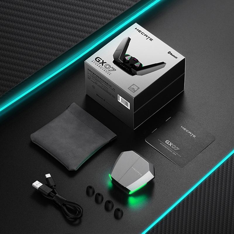 Wireless Waterproof Bluetooth Gaming Earbuds – Dustproof, Pearl White, Low-Latency TWS In-Ear Headphones with Mic