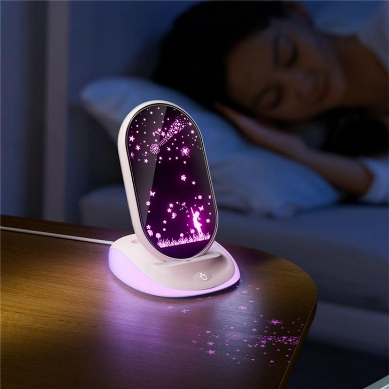 15W Universal Wireless Charger – Fast Charging Desktop Pad for Qi-Enabled Devices – Pink