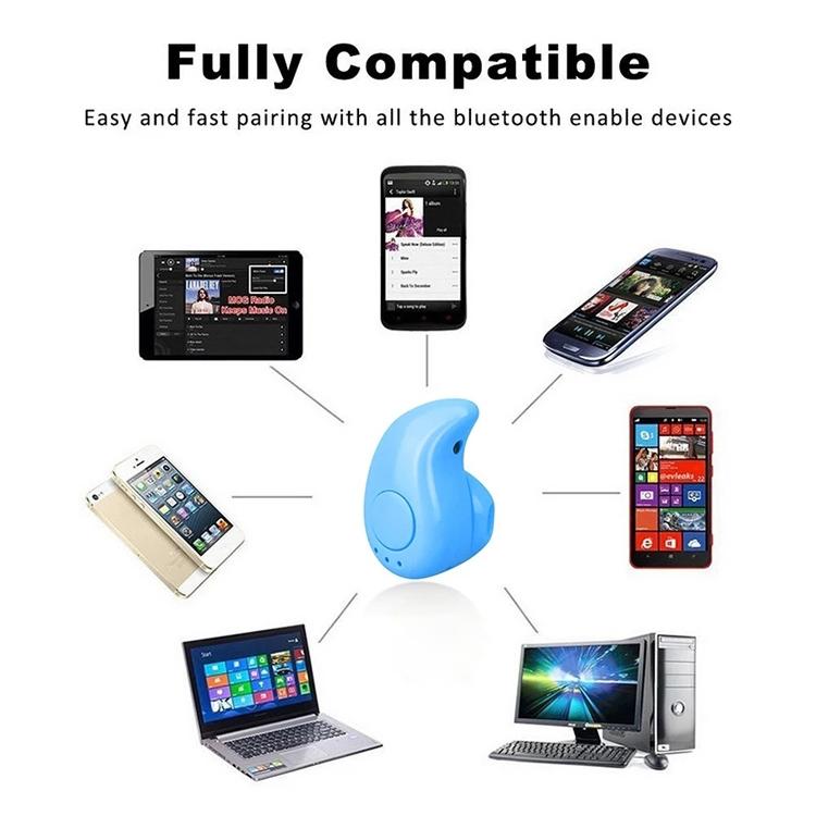 S530X Wireless Bluetooth Earphone with Mic for Sports – Black, Compact In-Ear Design for Active Use
