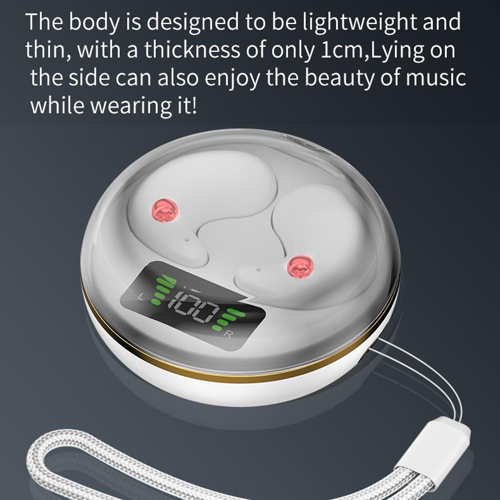 Mini Invisible Bluetooth Earphones with Charging Case – True Wireless In-Ear Design, White