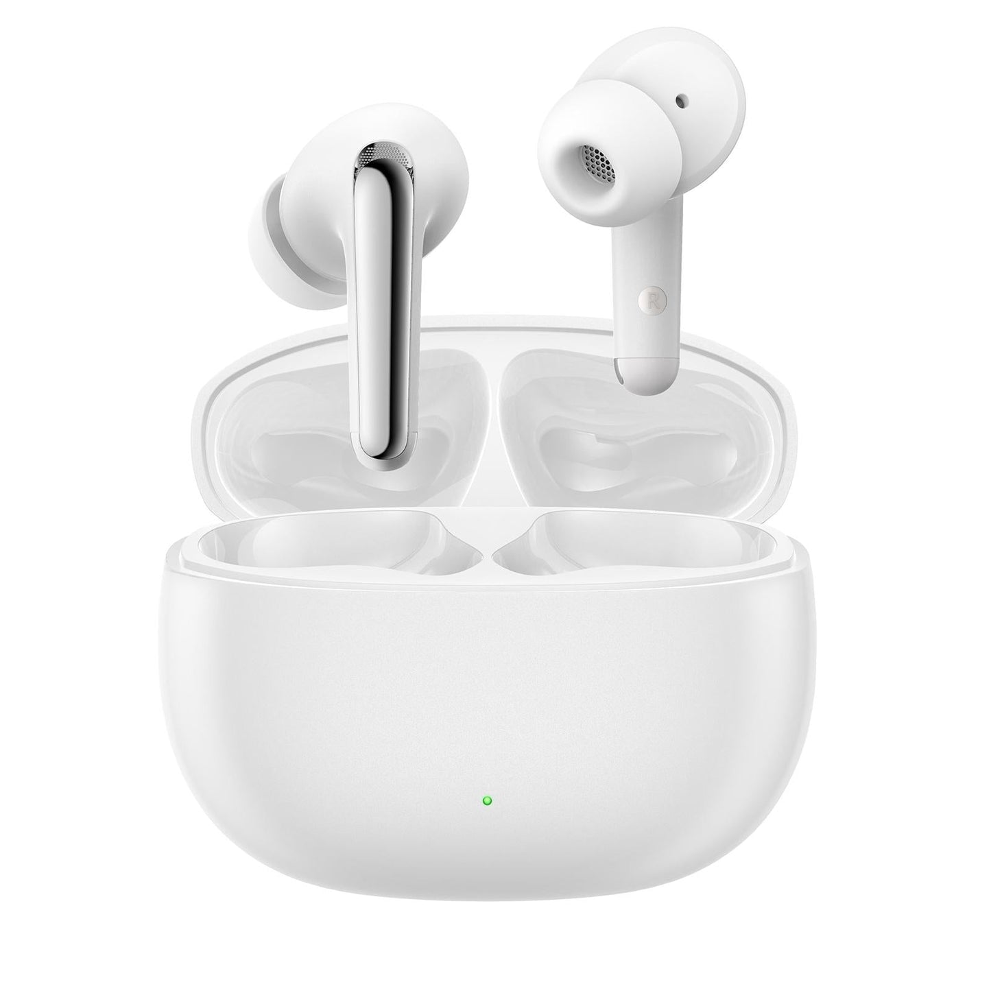 True Wireless Funpods Bluetooth Earphones – Wireless, Compact Design – White