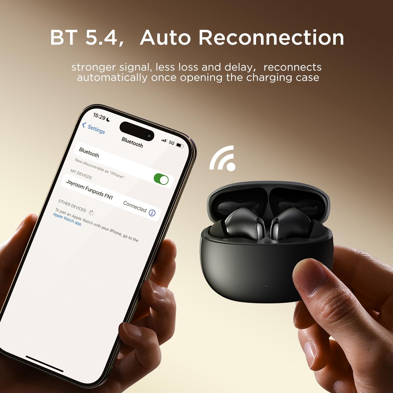 True Wireless Funpods Bluetooth Earphones – Wireless, Compact Design – White