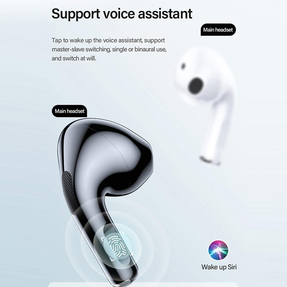 Wireless Bluetooth 5.1 Earphones with Noise Reduction – Black, Clear Sound, Compact Charging Case