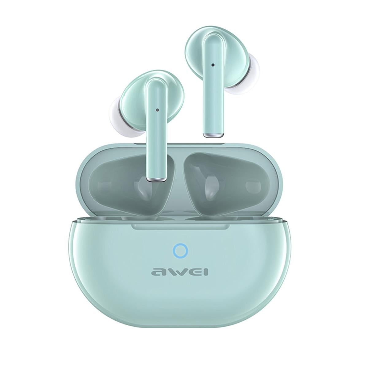 Wireless TWS Earbuds with Dual Noise Reduction Mic – Mint Green, Bluetooth In-Ear Headphones for Music & Calls