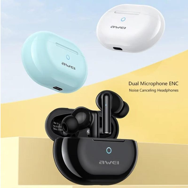 Wireless TWS Earbuds with Dual Noise Reduction Mic – Mint Green, Bluetooth In-Ear Headphones for Music & Calls