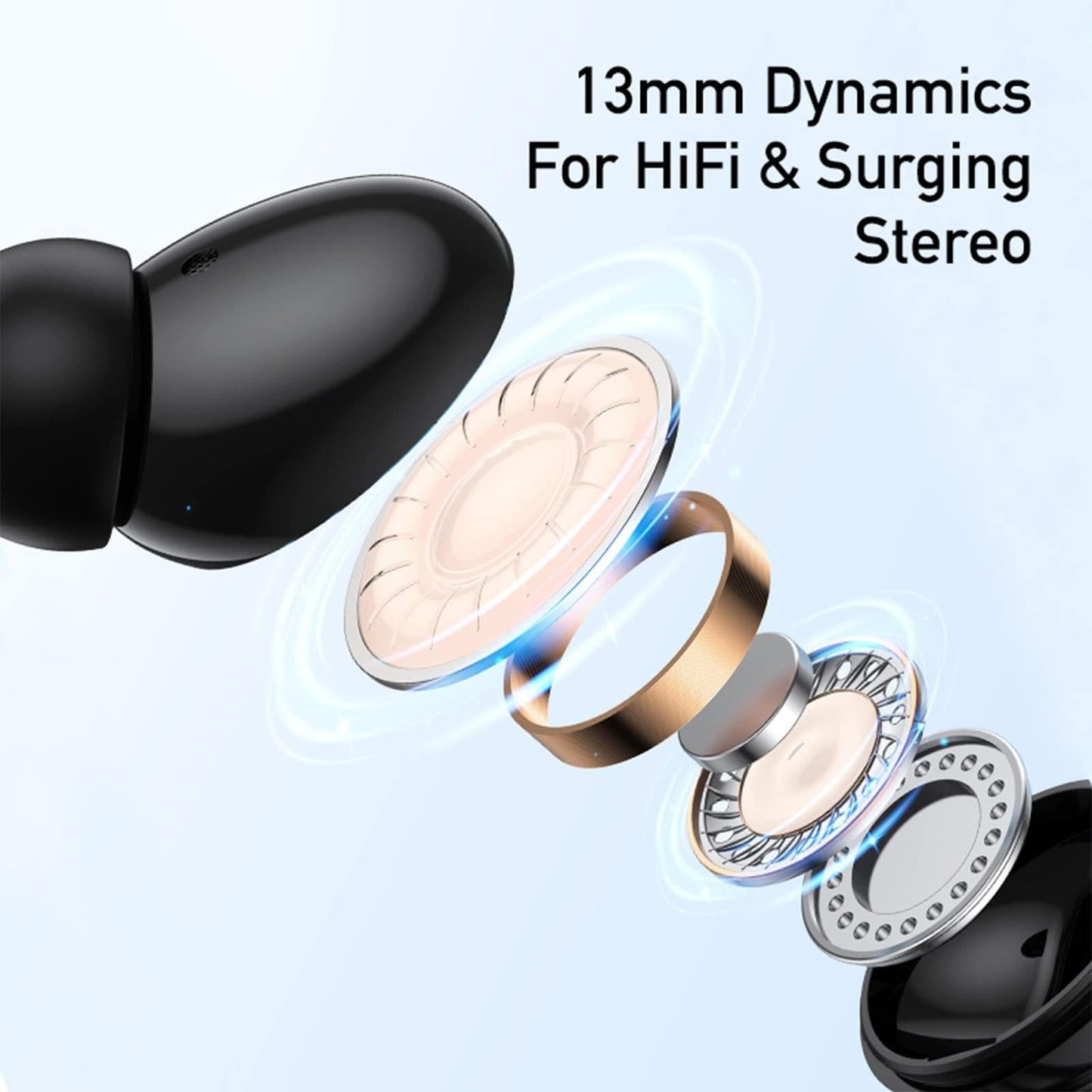Wireless TWS Earbuds with Dual Noise Reduction Mic – Mint Green, Bluetooth In-Ear Headphones for Music & Calls