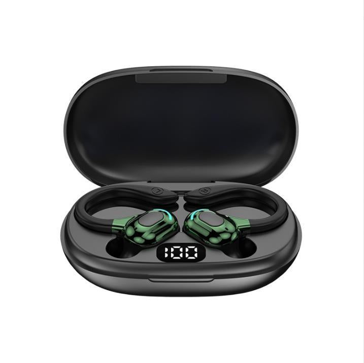 F8 Wireless Bluetooth Earphones – Red Double Earbuds with Charging Case. True Wireless Stereo Sound