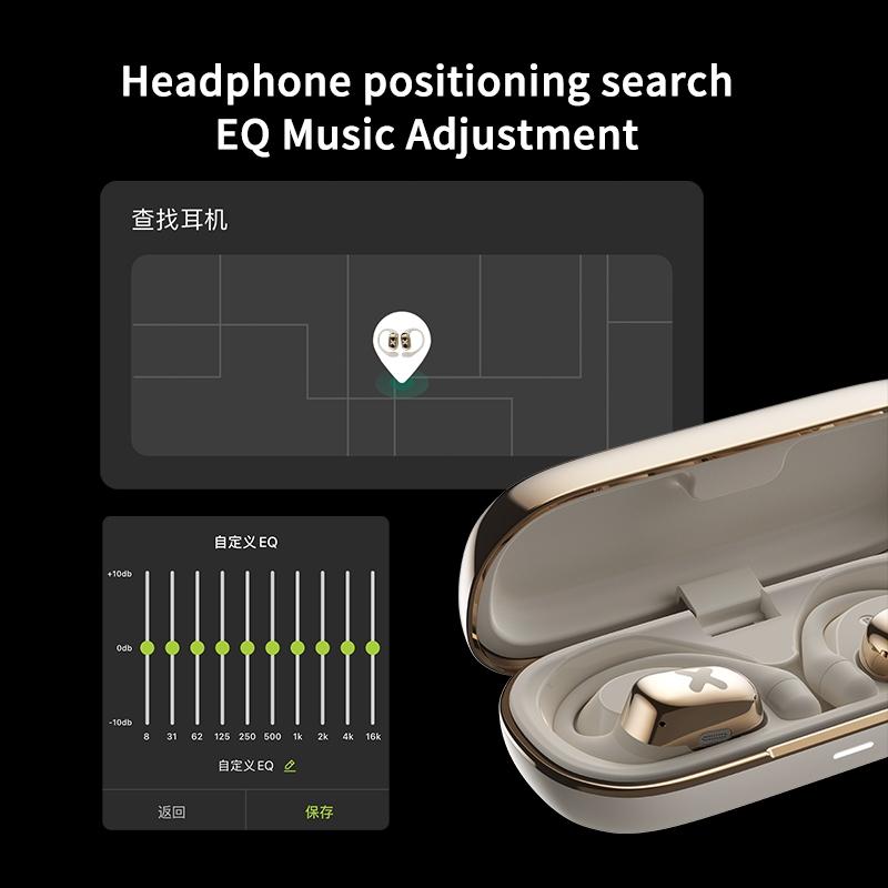 Bluetooth Earphones with Ear-Mount Design – Wireless Stereo Headset (Black)