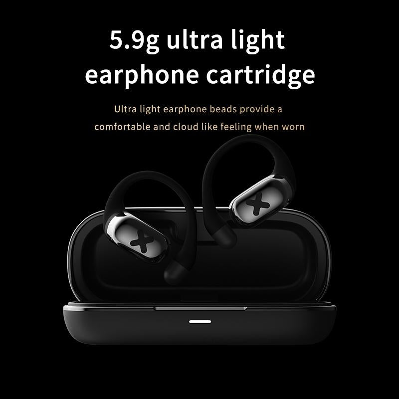 Bluetooth Earphones with Ear-Mount Design – Wireless Stereo Headset (Black)