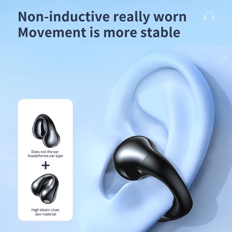 Smart Bluetooth Earphones with Digital Display – White. Transparent Capsule Design & Clear Audio