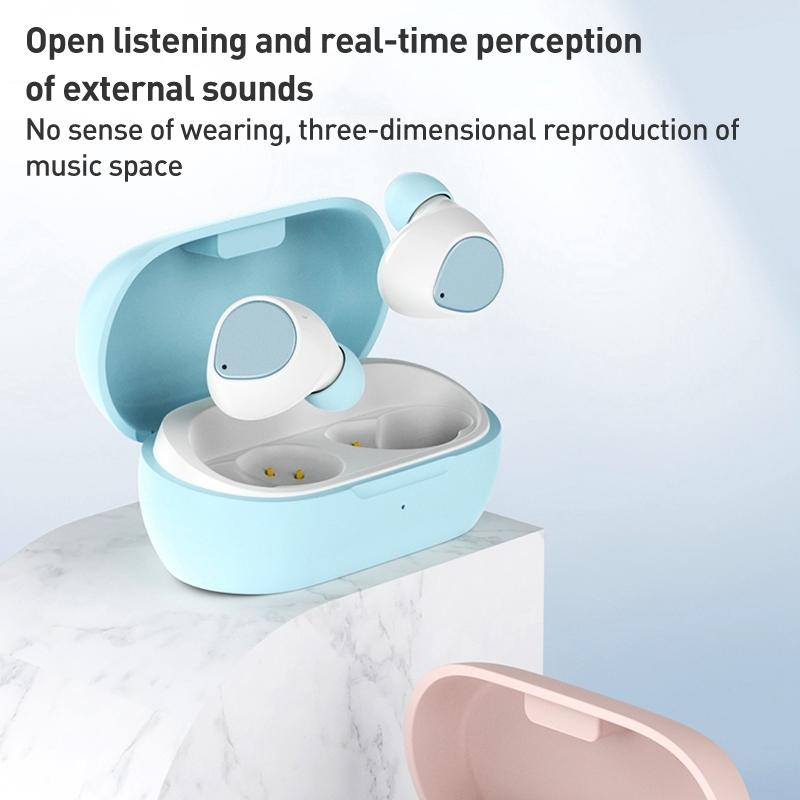 “ZGA GS14 Mini Wireless Bluetooth Earphone – Candy Design, Compact & Lightweight – Blue