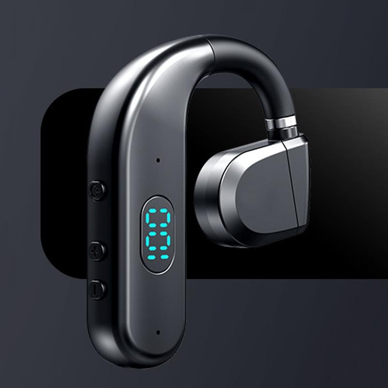 Wireless Bluetooth Headphones with Digital Display – Black & Midnight Blue. Clear Sound & Long Battery Life