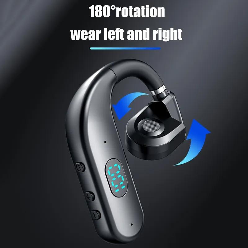 Wireless Bluetooth Headphones with Digital Display – Black & Midnight Blue. Clear Sound & Long Battery Life