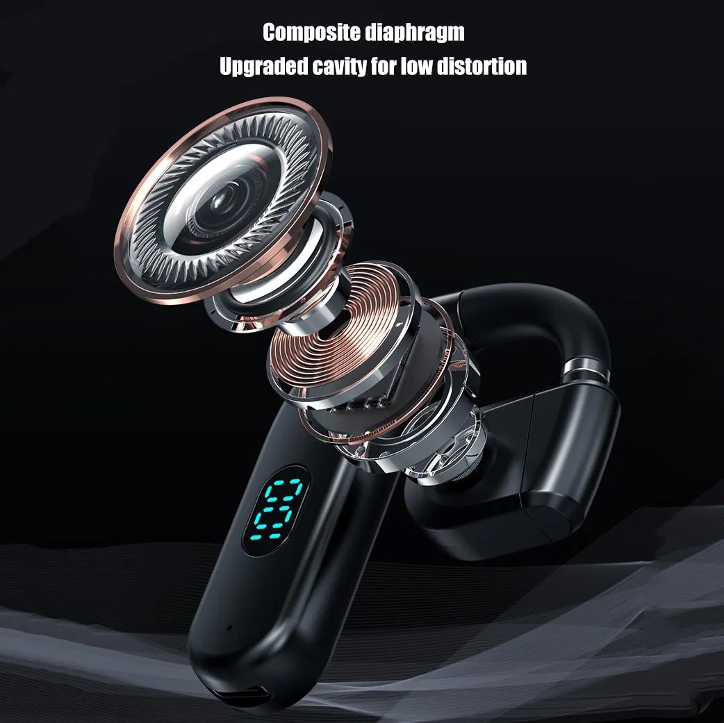 Wireless Bluetooth Headphones with Digital Display – Black & Midnight Blue. Clear Sound & Long Battery Life