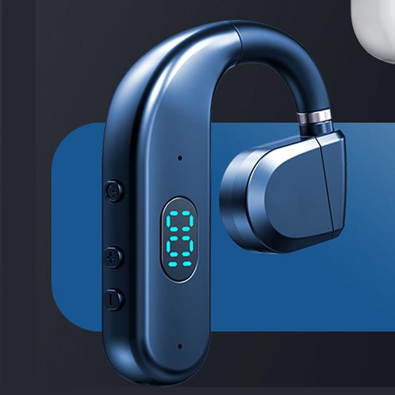 Wireless Bluetooth Headphones with Digital Display – Black & Midnight Blue. Clear Sound & Long Battery Life