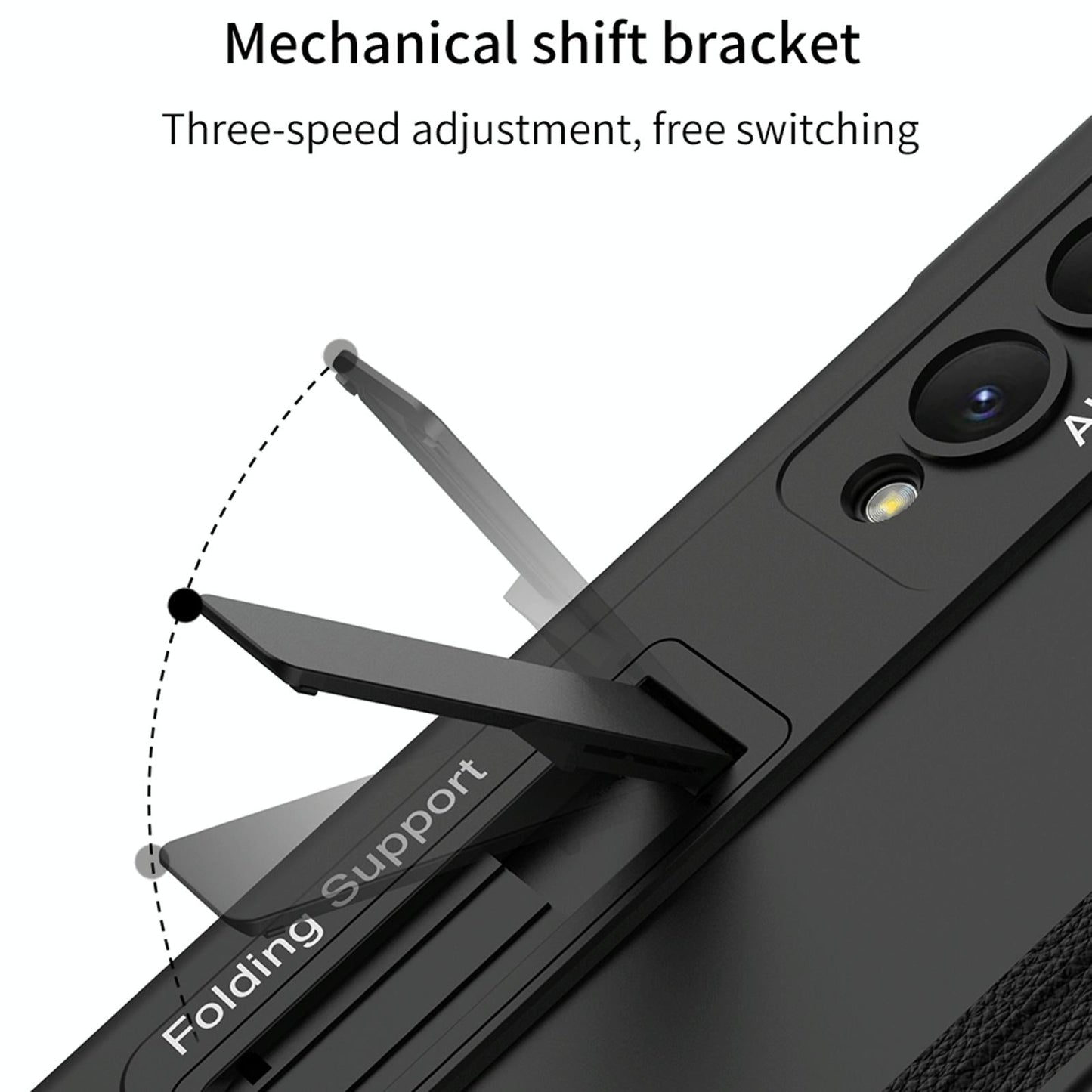 Magnetic Fold Case for Samsung Galaxy Z Fold4 5G – Full Coverage, Wine Red