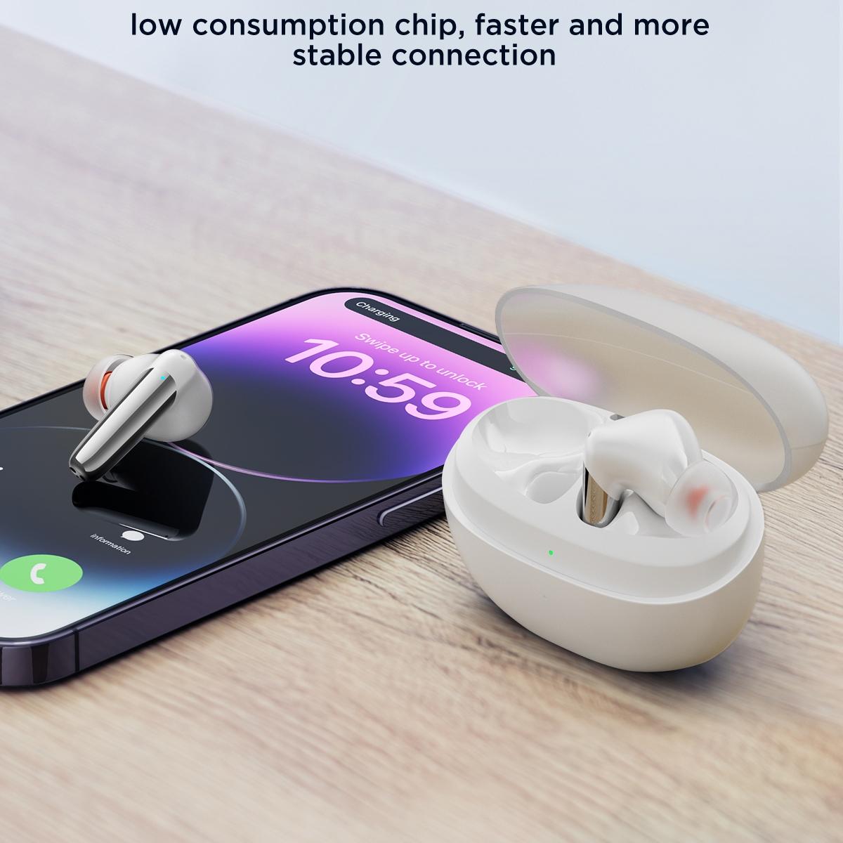 True Wireless Bluetooth Earphones Jr-BB1 – Wireless Earbuds, White