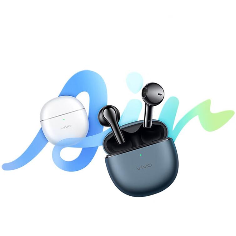 Wireless Dual-Mic TWS Air Earphones – Noise Reduction, Bluetooth In-Ear Headset – Blue