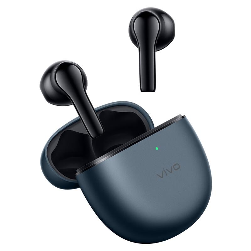 Wireless Dual-Mic TWS Air Earphones – Noise Reduction, Bluetooth In-Ear Headset – Blue