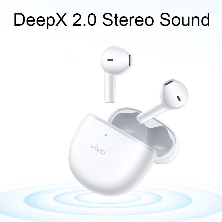 Wireless Dual-Mic TWS Air Earphones – Noise Reduction, Bluetooth In-Ear Headset – Blue