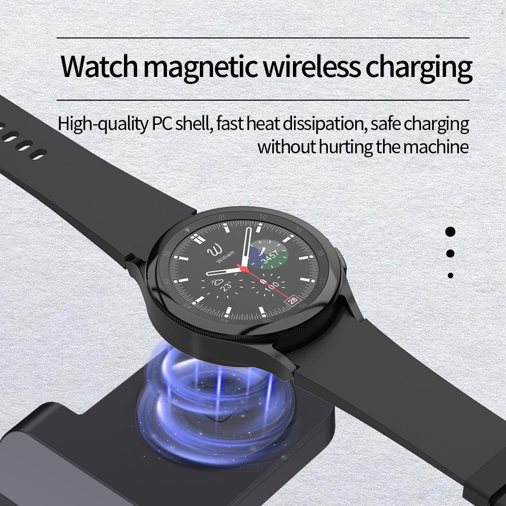 18W 3-in-1 Vertical Charging Stand for Samsung Watch, Galaxy Buds & Smartphone – Black