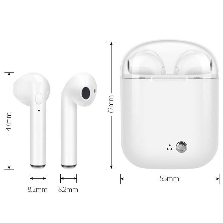 Wireless Bluetooth TWS Earphones with Charging Case – I7s Binaural Plating, Premium Sound, Gold Finish