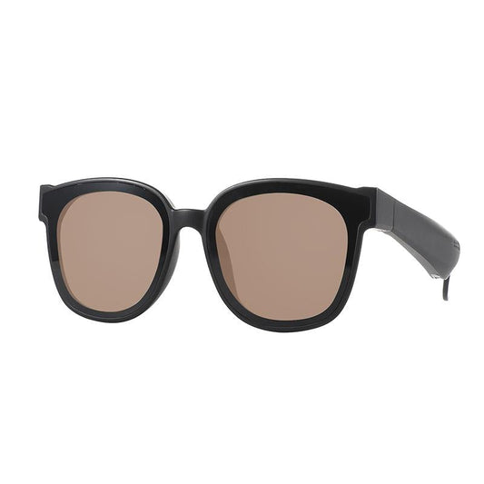 Smart Audio Sunglasses with Bluetooth Earphones – A13 Model, Open-Ear Wireless Design – Brown