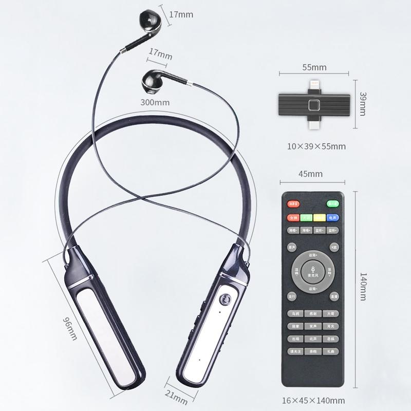 Wireless Sports Bluetooth 5.3 Earphones with Built-in Sound Card – White