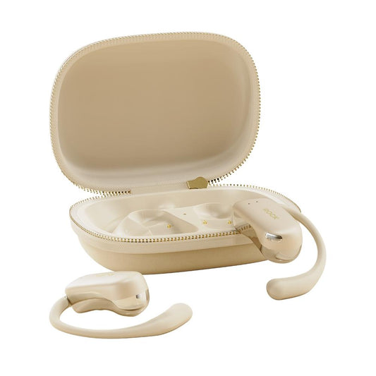 X900 Open Earhook Bluetooth Earphones – Lightweight Wireless Headset, Beige