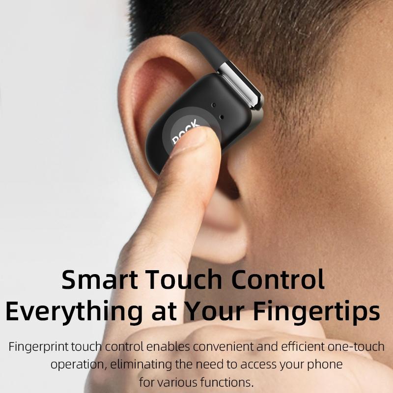 X900 Open Earhook Bluetooth Earphones – Lightweight Wireless Headset, Beige