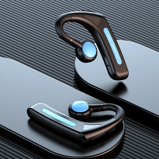 Wireless Bone Conduction Bluetooth Headset – Hanging Ear Design, Blue for Clear Audio & Comfort