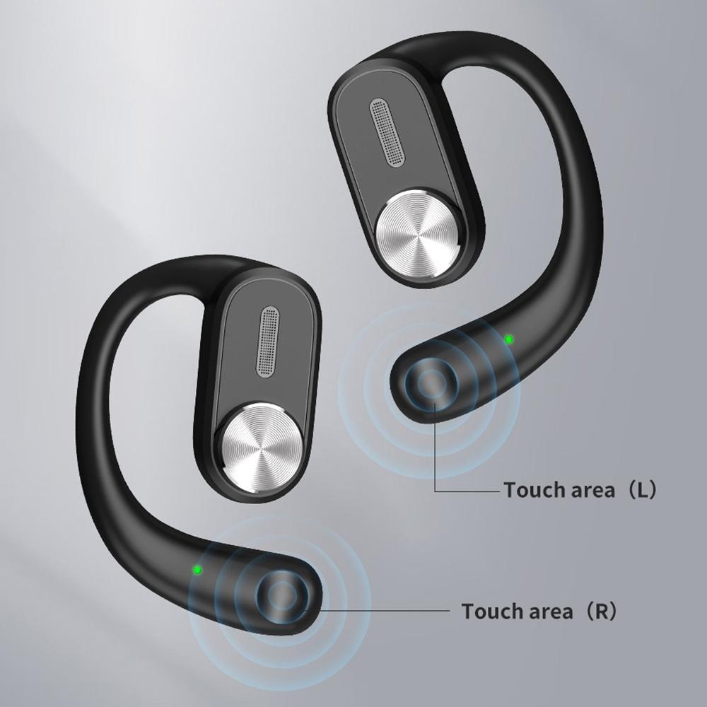 Wireless Bluetooth Earphone – Ear-Hanging Design, White, Comfortable In-Ear Earbuds for Music & Calls