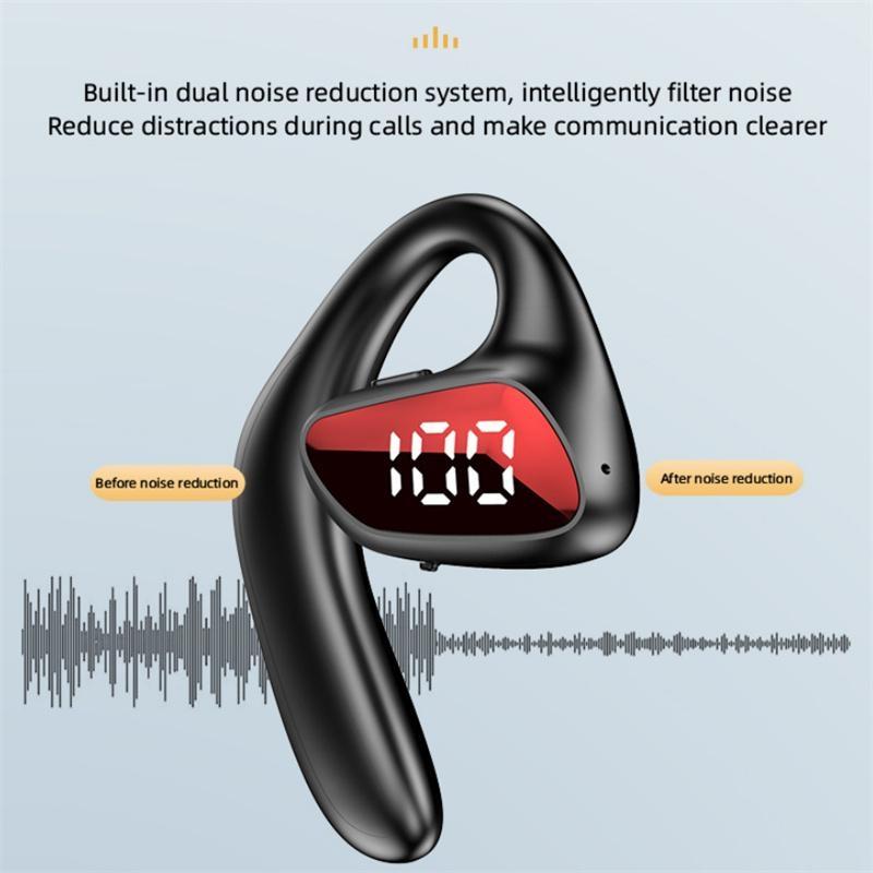 Air Conduction Bluetooth Earphone – Business Wireless Headset with Open-Ear Design (Red)