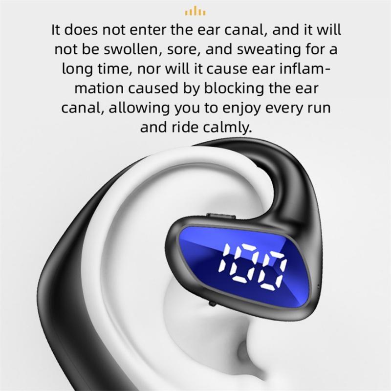 Air Conduction Bluetooth Earphone – Business Wireless Headset with Open-Ear Design (Red)
