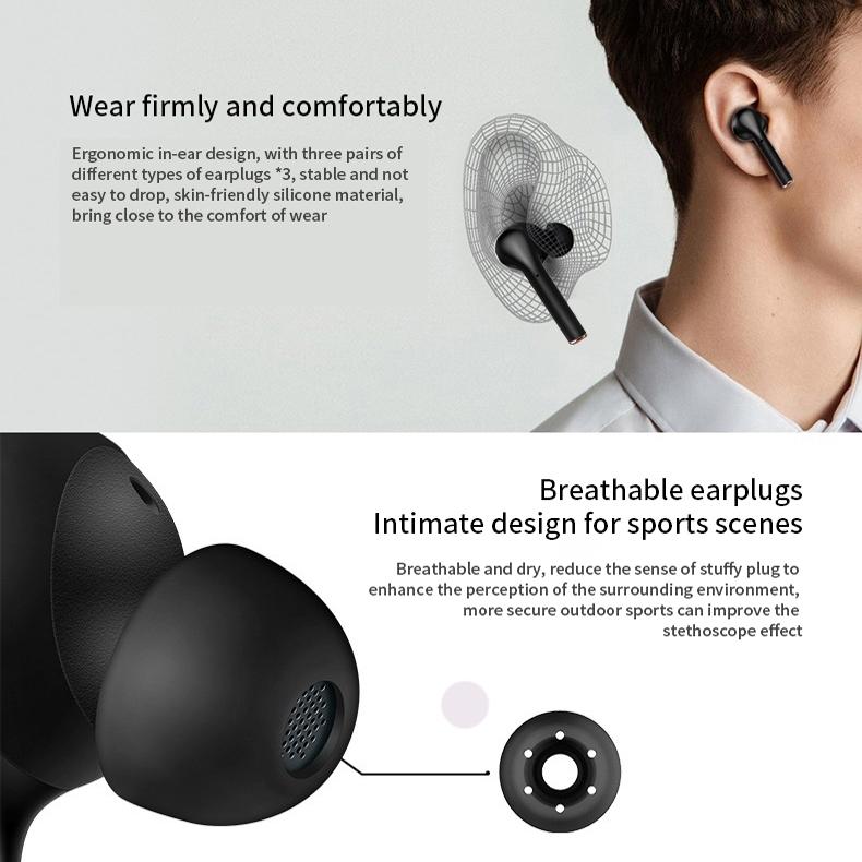 Waterproof Wireless Bluetooth Earbuds – White In-Ear Headphones with LED Display, Hi-Fi Sound & Noise Isolation